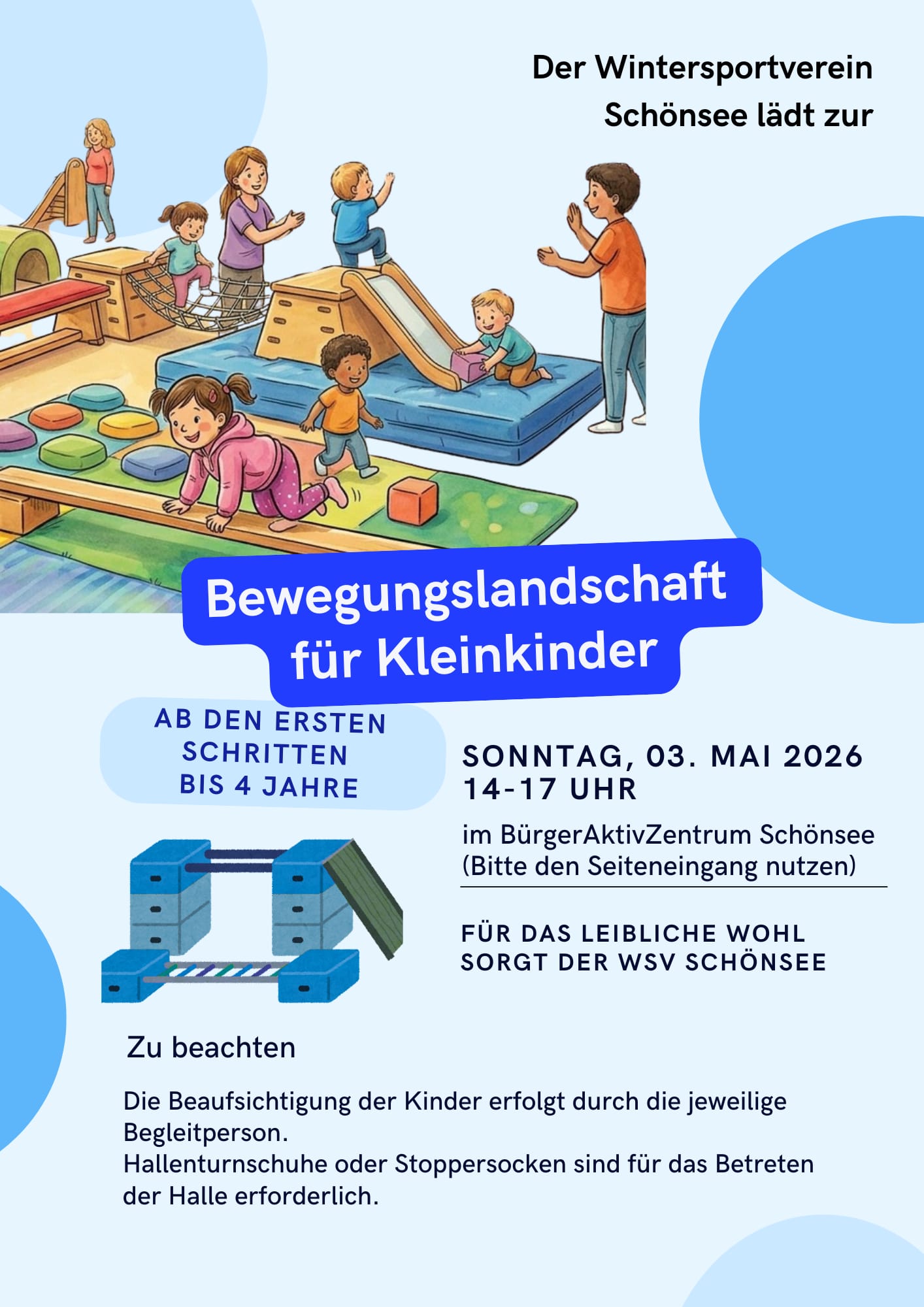 Bewegungslandschaft für Kleinkinder